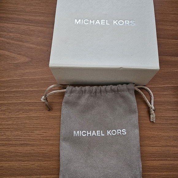 Michael Kors "Love is in the Air" Large Hoop Earrings - Picture 3 of 3